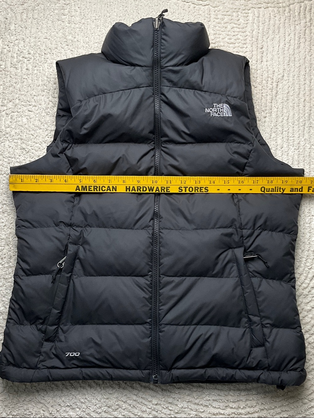 The North Face Women’s Nuptse Black Puffer Down 700 Vest Size Medium - Picture 12 of 16